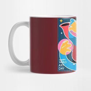 World Art Day Happy Mug